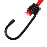 Maxbell Maxbell 8 Pieces Bungee Hook Tie - Tarpaulin Bungee Stretch Cord Straps w/ Hook Red