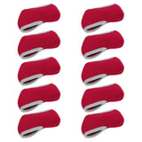 Maxbell 10 Pieces Golf Club Iron Headcover Putter Head Protector Cover Wine Red - Aladdin Shoppers