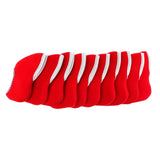 Maxbell 10 Pieces Golf Club Iron Headcover Putter Head Protector Cover Red - Aladdin Shoppers