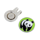 Maxbell Maxbell Metal Magnetic Golf Ball Markers Accessory with Hat Clip Set Panda Pattern Golfer Gift