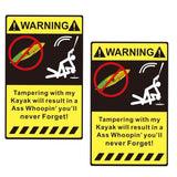 Maxbell 2 Pieces Self Adhesive Warning Decals Stickers for Sit on Top Kayak Boat DIY - Aladdin Shoppers