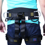 Maxbell Maxbell Professional Rock Climbing Harness Safety Seat Sitting Bust Belt Mountaineering Rappelling Rescue Fall Arrest Protection Equipment with Gear Loops