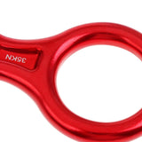 Maxbell 35KN Figure 8 Climbing Mountaineering Rappelling Ring Belay Device Red - Aladdin Shoppers