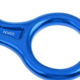 Maxbell 35KN Figure 8 Climbing Mountaineering Rappelling Ring Belay Device Blue - Aladdin Shoppers