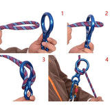 Maxbell 35KN Figure 8 Climbing Mountaineering Rappelling Ring Belay Device Blue - Aladdin Shoppers