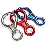 Maxbell 35KN Figure 8 Climbing Mountaineering Rappelling Ring Belay Device Blue - Aladdin Shoppers