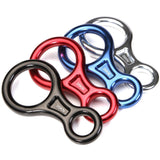 Maxbell 35KN Figure 8 Climbing Mountaineering Rappelling Ring Belay Device Blue - Aladdin Shoppers