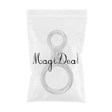 Maxbell 35KN Figure 8 Climbing Mountaineering Rappelling Ring Belay Device Silver - Aladdin Shoppers