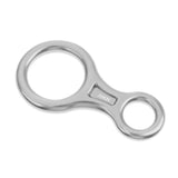 Maxbell 35KN Figure 8 Climbing Mountaineering Rappelling Ring Belay Device Silver - Aladdin Shoppers