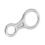 Maxbell 35KN Figure 8 Climbing Mountaineering Rappelling Ring Belay Device Silver - Aladdin Shoppers