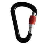 Maxbell 25KN Carabiner D-Ring Climbing Screw Lock Snap Hook Rappel Screwgate Black - Aladdin Shoppers