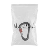 Maxbell 25KN Carabiner D-Ring Climbing Screw Lock Snap Hook Rappel Screwgate Black - Aladdin Shoppers