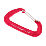 Maxbell Maxbell 6 Pieces 12KN Aluminum Wire Gate Carabiner for Hammock Camping Hiking Red