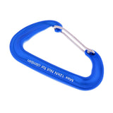Maxbell Maxbell 6 Pieces 12KN Aluminum Wire Gate Carabiner for Hammock Camping Hiking Blue