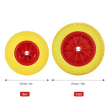 Maxbell Puncture Proof Rubber Tyre on Red Wheel for Kayak Trolley 25.4cm/ 10inch - Aladdin Shoppers