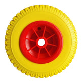 Maxbell 1 Pair 10" 0.88" 330lbs Load Replacement Puncture Proof Yellow Tire on Red Wheel for Kayak Canoe Cart - Aladdin Shoppers