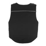 2xFlexible Body Protective Gear Equestrian Horse Riding Vest Kids Black M