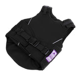 2xFlexible Body Protective Gear Equestrian Horse Riding Vest Kids Black M
