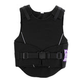 2xFlexible Body Protective Gear Equestrian Horse Riding Vest Kids Black M