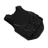 2xFlexible Body Protective Gear Equestrian Horse Riding Vest Kids Black M