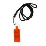 Maxbell Plastic Whistle with Lanyard for Emergency Survival Marine Safety Orange - Aladdin Shoppers