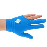 Maxbell Spandex Snooker Billiard Pool Cue Glove Left Hand 3 Finger Accessory Blue - Aladdin Shoppers