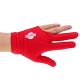 Maxbell Spandex Snooker Billiard Pool Cue Glove Left Hand 3 Finger Accessory Red - Aladdin Shoppers