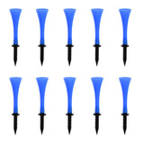 Maxbell Maxbell 10 Pieces 83mm Height Rubber Golf Tees Golfer Training Royalblue