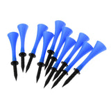 Maxbell Maxbell 10 Pieces 83mm Height Rubber Golf Tees Golfer Training Royalblue