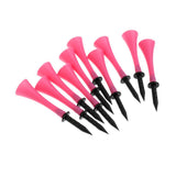 Maxbell 10 Pieces 83mm Height Rubber Golf Tees Golfer Training Pink - Aladdin Shoppers