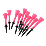 Maxbell 10 Pieces 83mm Height Rubber Golf Tees Golfer Training Pink - Aladdin Shoppers