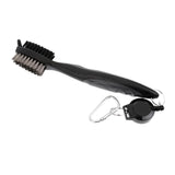 Maxbell Maxbell Double Sides Golf Club Brush Groove Cleaner with Retractable String Black