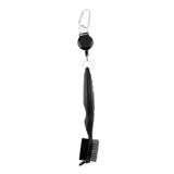 Maxbell Double Sides Golf Club Brush Groove Cleaner with Retractable String Black - Aladdin Shoppers