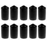 Maxbell Maxbell Set of 10 Black Rubber Protective Cover Case for Snooker Cue Tips