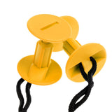 Maxbell 2 Pieces Bodyboard Surfboard Leash Plugs with Cords Strings Yellow - Aladdin Shoppers