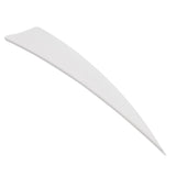 Maxbell 5 Pieces Shield Cut Archery Hunting Arrow Feather Fletching DIY White Right - Aladdin Shoppers