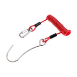 Maxbell Maxbell Scuba Diving Dive Reef Hook with Retractable Coil Lanyard Attachment red