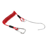 Maxbell Maxbell Scuba Diving Dive Reef Hook with Retractable Coil Lanyard Attachment red