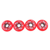 Maxbell 2x4 Pieces Inline Roller Hockey Fitness Skate Replacement Wheel 84A 72mm Red