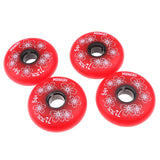 Maxbell 2x4 Pieces Inline Roller Hockey Fitness Skate Replacement Wheel 84A 72mm Red