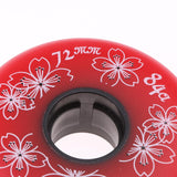 Maxbell 2x4 Pieces Inline Roller Hockey Fitness Skate Replacement Wheel 84A 72mm Red