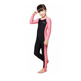 Maxbell Maxbell Kids Full Body Swimwear Long Sleeve Swimming Diving Wetsuit Girl XL Pink