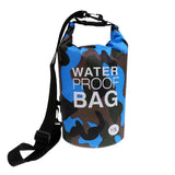 Maxbell 10L Camo Waterproof Dry Bag Sack for Kayaking Camping Rafting Blue Camo - Aladdin Shoppers