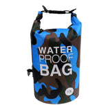 Maxbell 10L Camo Waterproof Dry Bag Sack for Kayaking Camping Rafting Blue Camo - Aladdin Shoppers