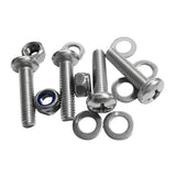 Maxbell Maxbell 8 Pieces Durable Stainless Steel Kayak Canoe Boat Screws Bolt Nuts Hardware Kit M6