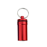 Maxbell Airtight Pill Box Case Holder Container Alloy Capsule Bottle Keychain Red - Aladdin Shoppers