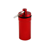 Maxbell Airtight Pill Box Case Holder Container Alloy Capsule Bottle Keychain Red - Aladdin Shoppers