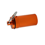 Maxbell Maxbell Airtight Pill Box Case Holder Container Alloy Capsule Bottle Keychain Orange