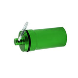 Maxbell Maxbell Airtight Pill Box Case Holder Container Alloy Capsule Bottle Keychain Green