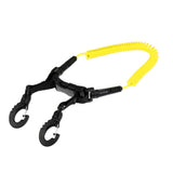 Maxbell Scuba Diving Coil Camera Lanyard with Clips & Quick Release Buckle yellow